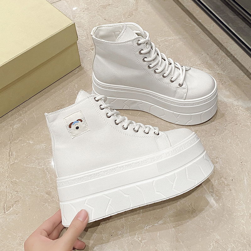 Women'S Shoes Com - Women's Canvas Thick Bottom Heightening Platform