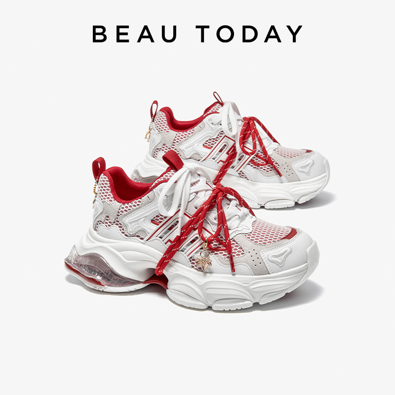 Women'S Shoes Com - BEAUTODAY Chunky Sneakers Women Flannel Patchwork