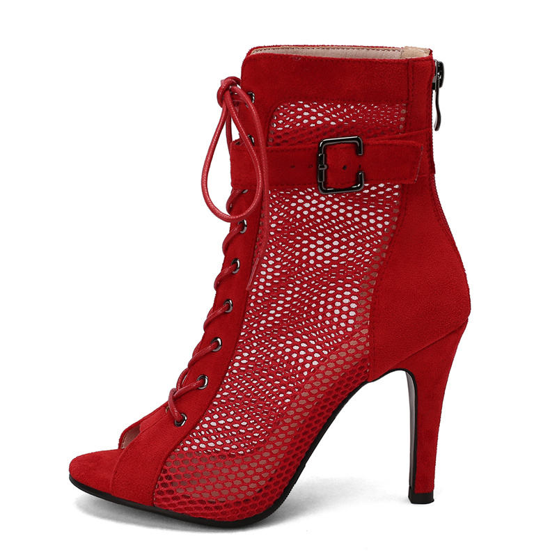 Suede Ankle Boot - Summer Shoes Women's Sandals Sexy Peep