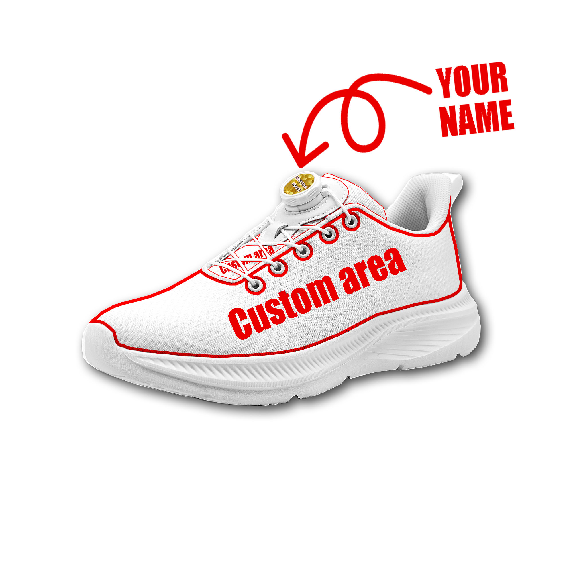 Women'S Shoes Com - Custom Walking Shoes Men Woman Rotating