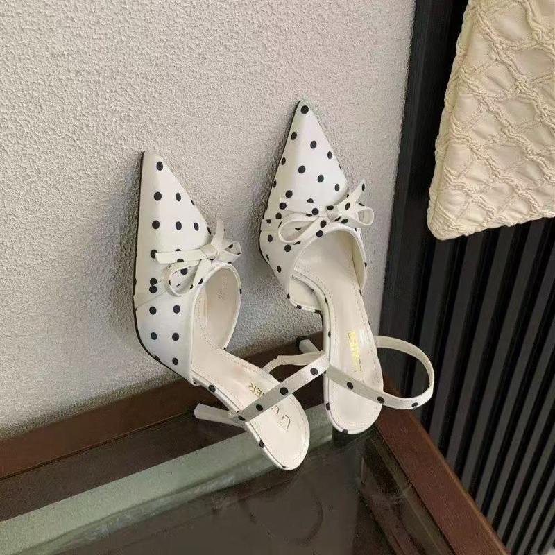 Spring and Summer New French P - Strappy Heeled Sandals ulasan dan harga