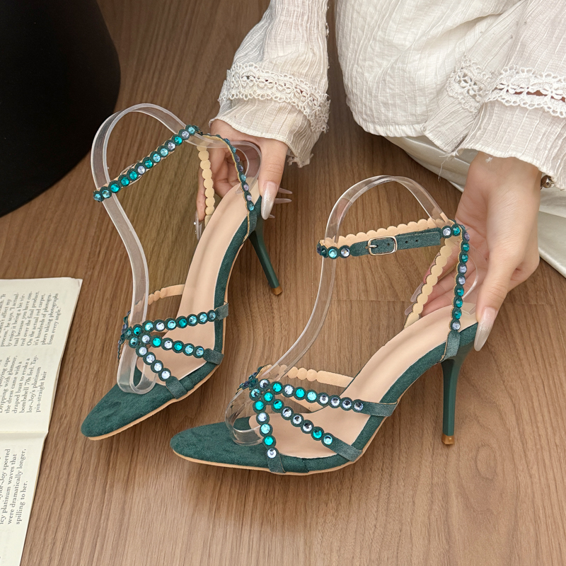 2026 Spring/Summer New Water D - Metallic Heel Sandal ulasan dan harga