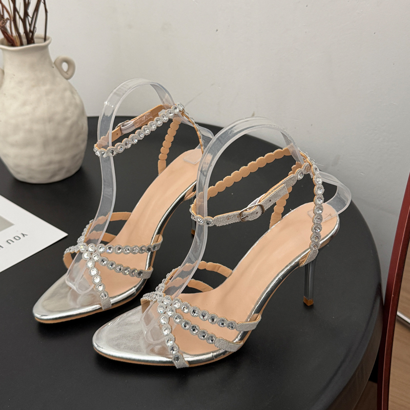 2026 Spring/Summer New Water D - Metallic Heel Sandal ulasan dan harga