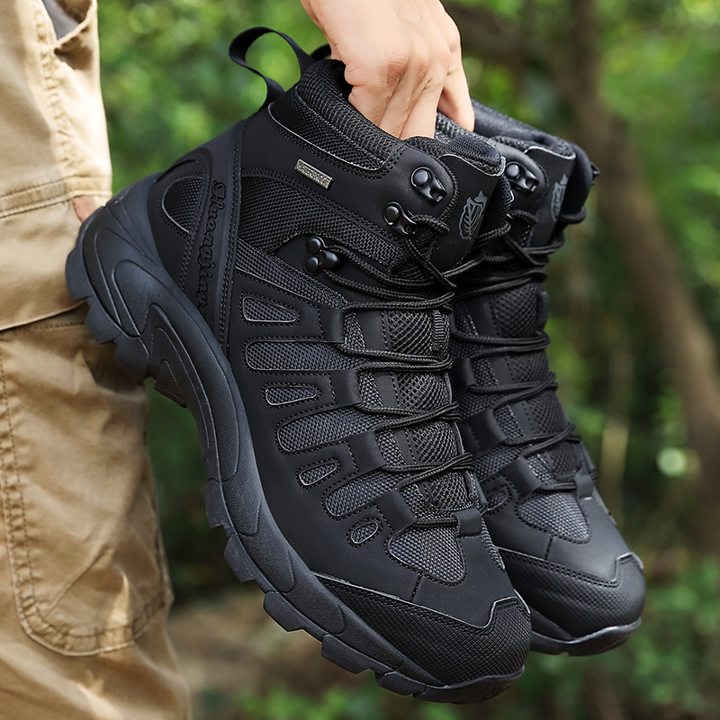 Men Army Shoes Waterproof Male - Suede Ankle Boot ulasan dan harga