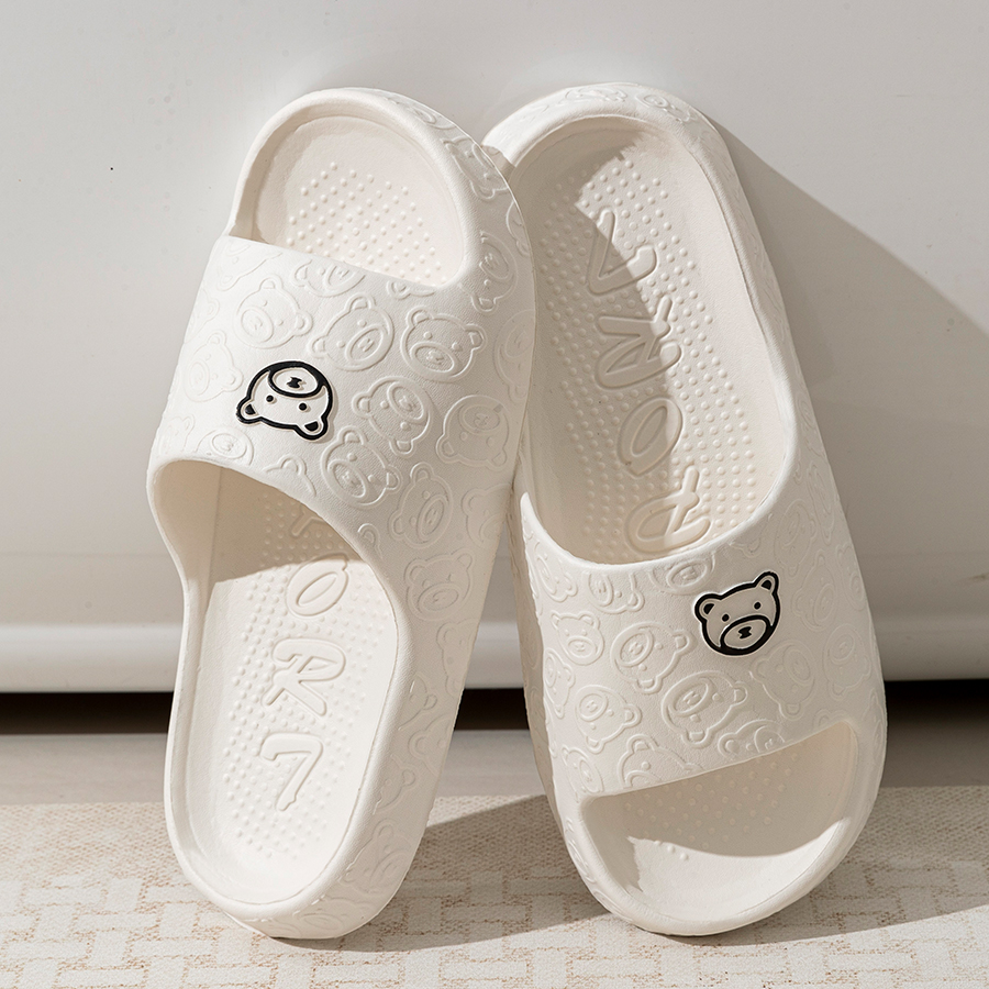 Printting Cute Bear Women Slip - Women'S Shoes To Men'S Size ulasan dan harga