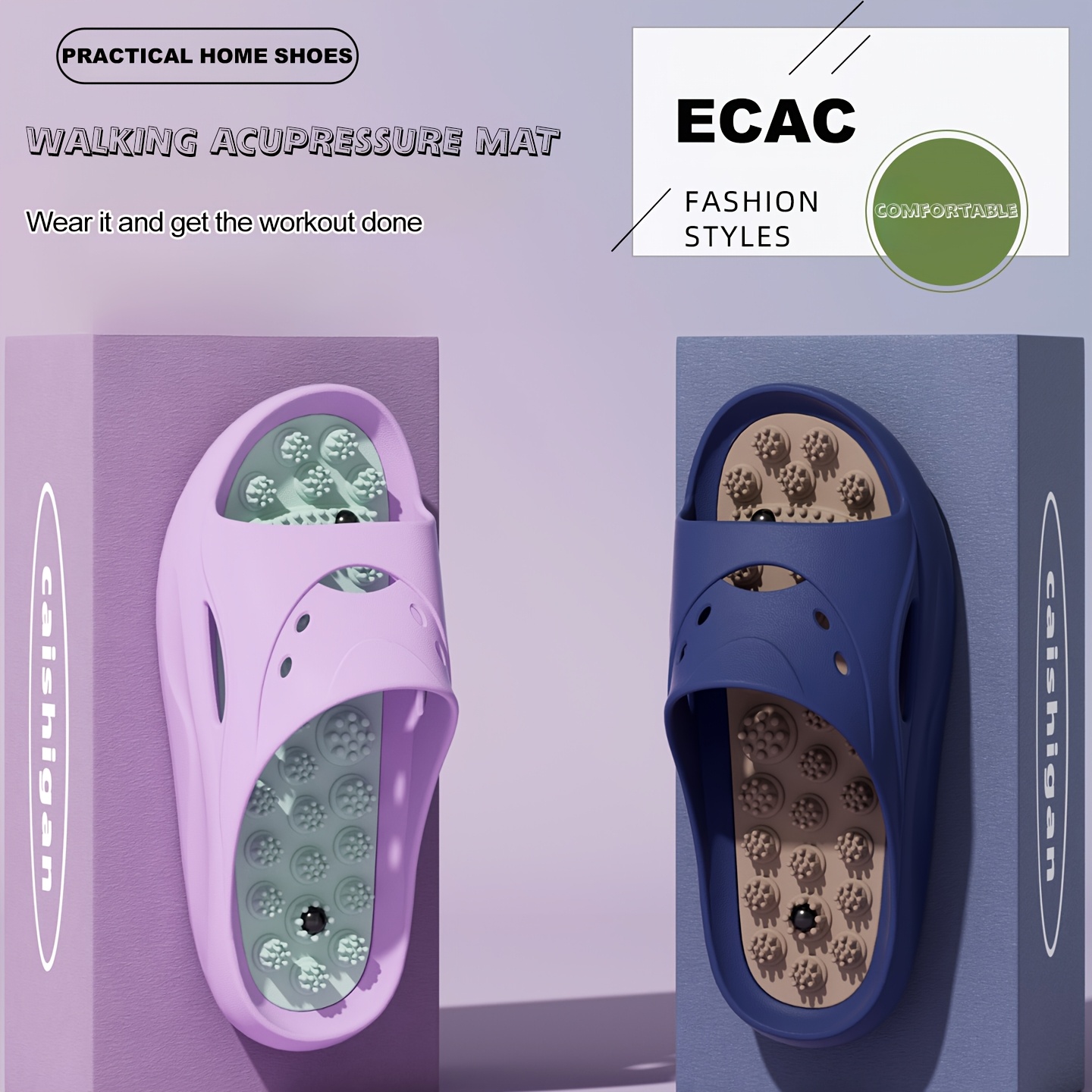Women Men EVA Massage Slippers - Women'S Shoes To Men'S Size ulasan dan harga