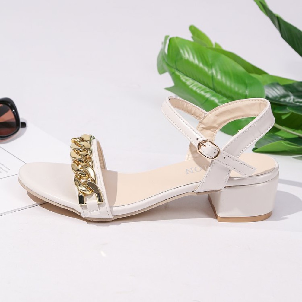 2026 Rhinestone Sandals for Wo - Gold Chain Sandal ulasan dan harga