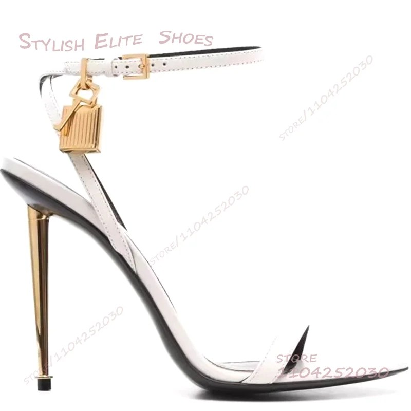 Gold Metal Stiletto Sandals Wo - Gold Chain Sandal ulasan dan harga