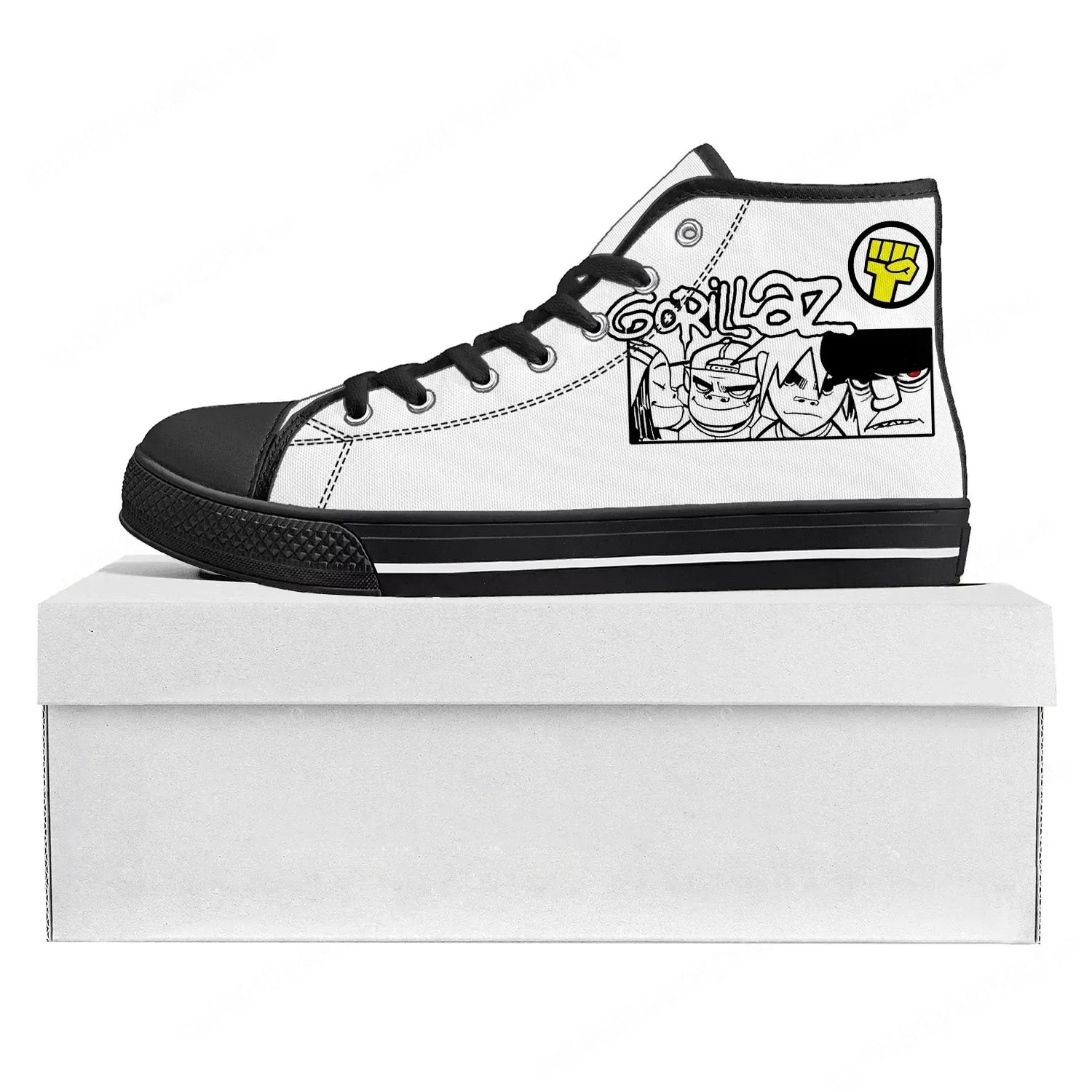 Gorillaz Band High Top High Qu - Women'S Shoes Com ulasan dan harga