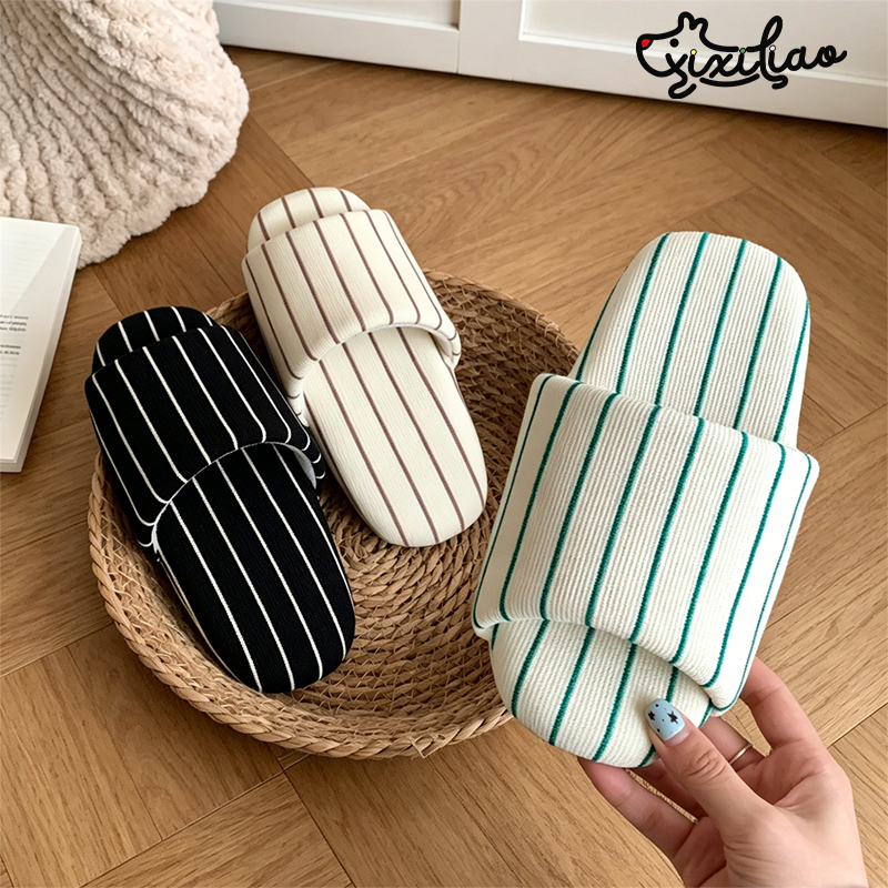 XIXITIAO Stripe Indoor Slipper - Women'S Shoes To Men'S Size ulasan dan harga
