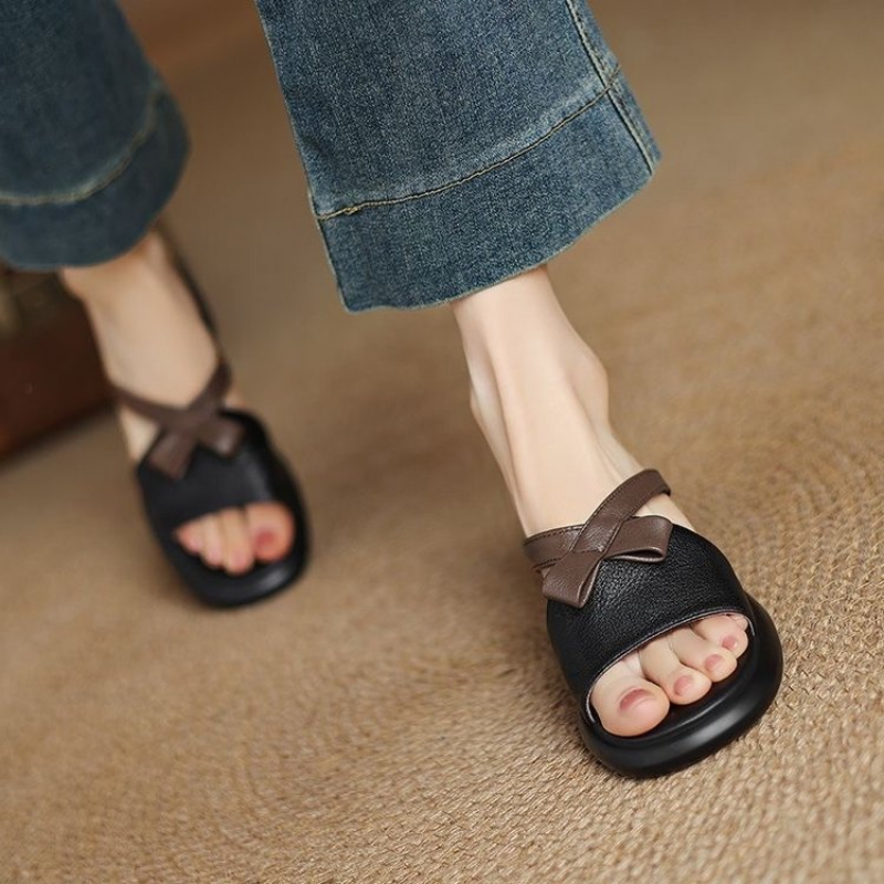 Women Mules Chunky Heels Sanda - Women Shoes Model ulasan dan harga