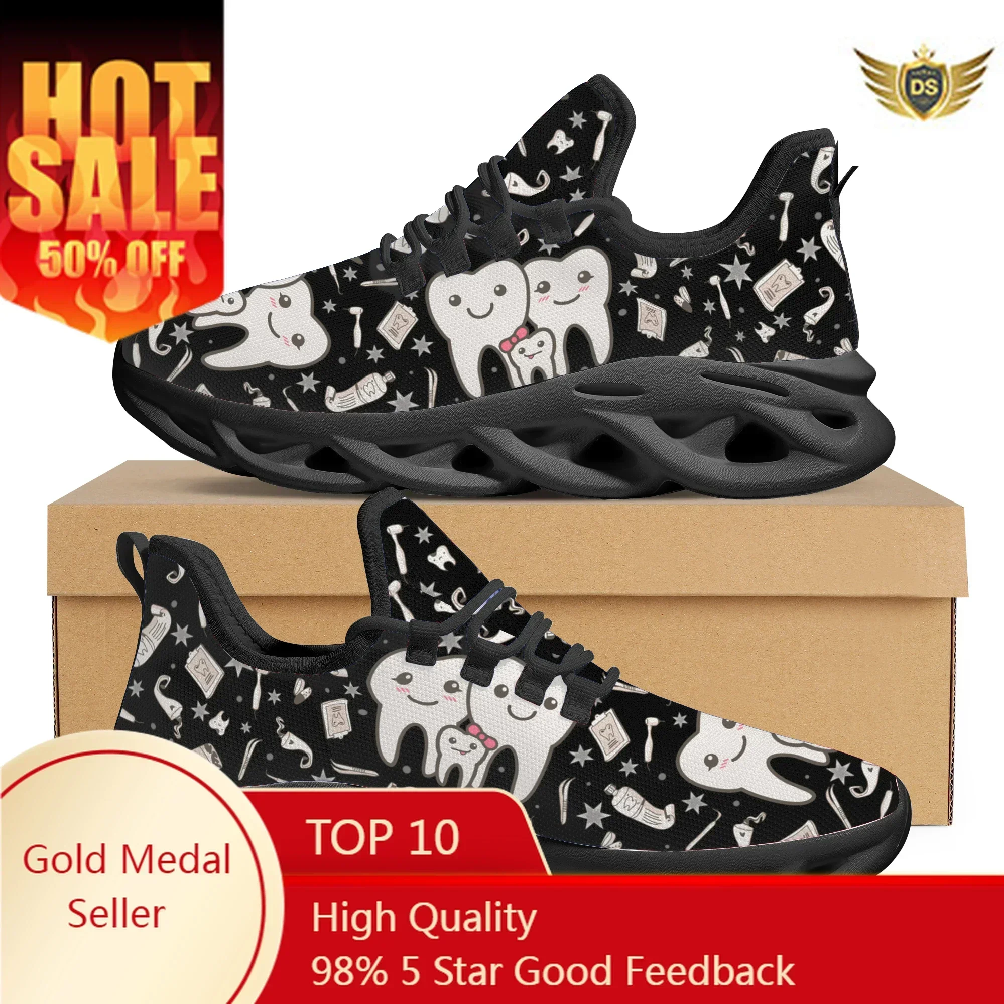 Cute Dental Design Sneakers La - Women'S Shoes Casual Sneakers ulasan dan harga
