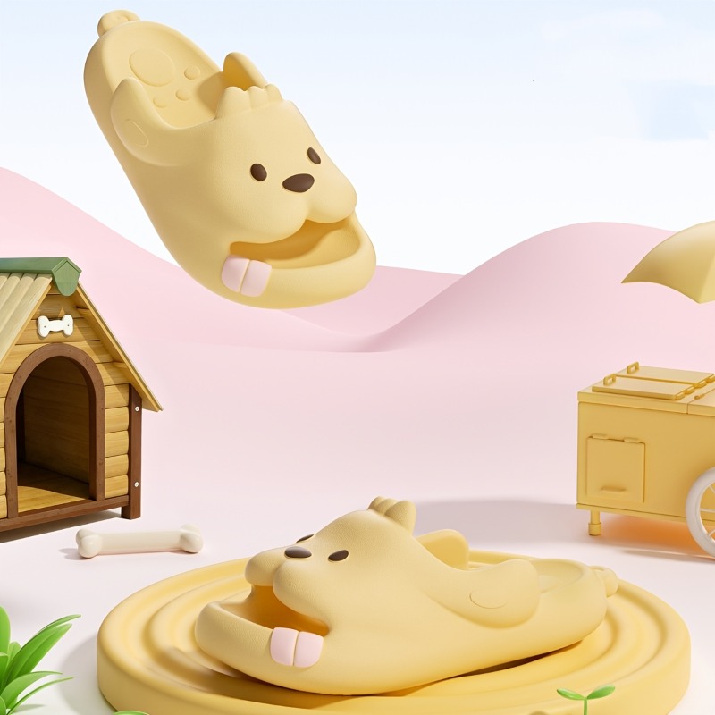 Cute Dog Cartoon Slippers Wome - Women'S Shoes To Men'S Size ulasan dan harga