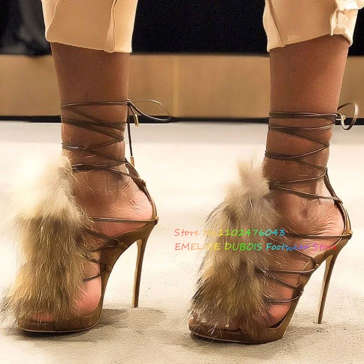 Fur Decor High Heel Ankle Boot - Suede Ankle Boot ulasan dan harga