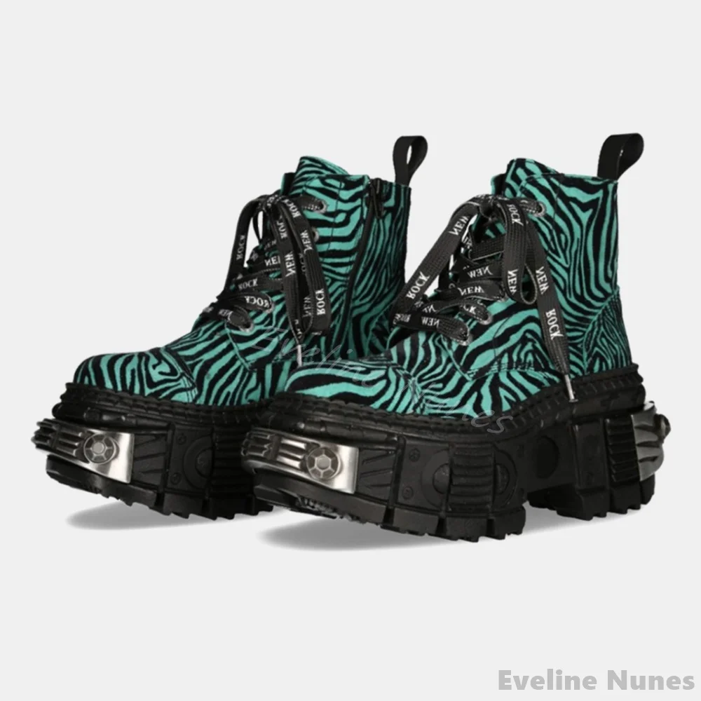 Retro Contrast Color Leopard P - Suede Ankle Boot ulasan dan harga