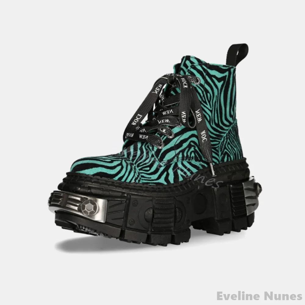 Retro Contrast Color Leopard P - Suede Ankle Boot ulasan dan harga