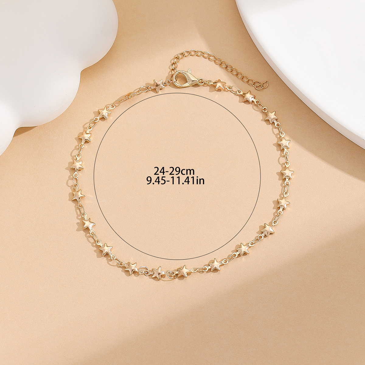 Bohemia Vintage Star Anklet Li - Gold Chain Sandal ulasan dan harga