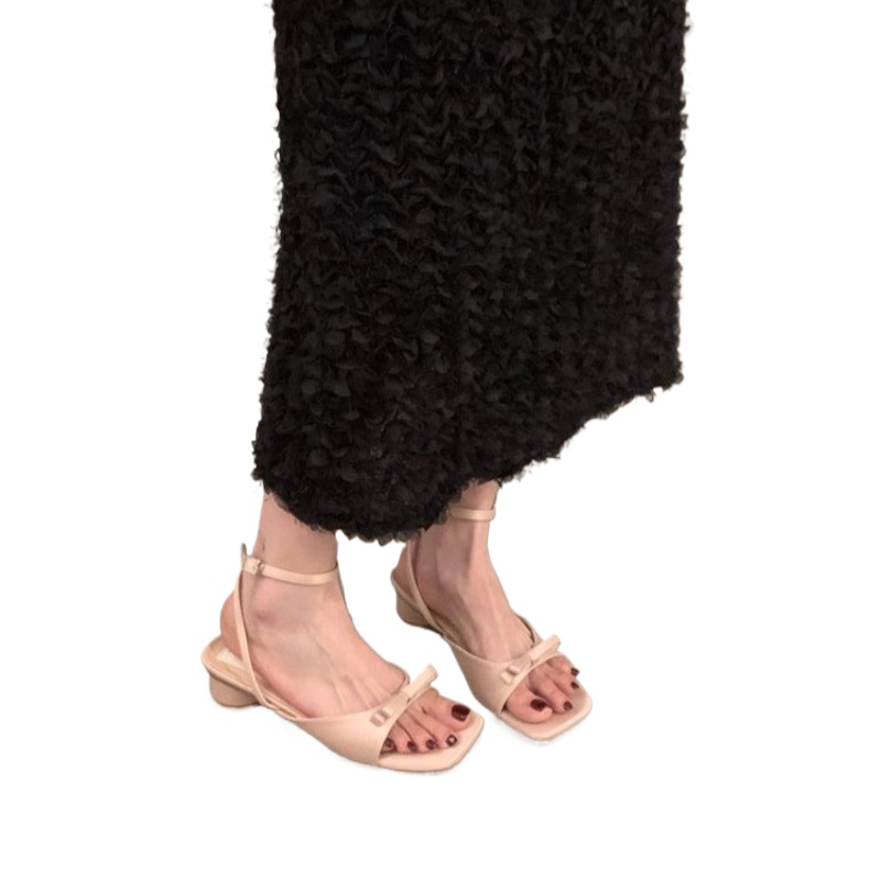 2026 New Summer Women Fashion  - Square Toe Mule ulasan dan harga