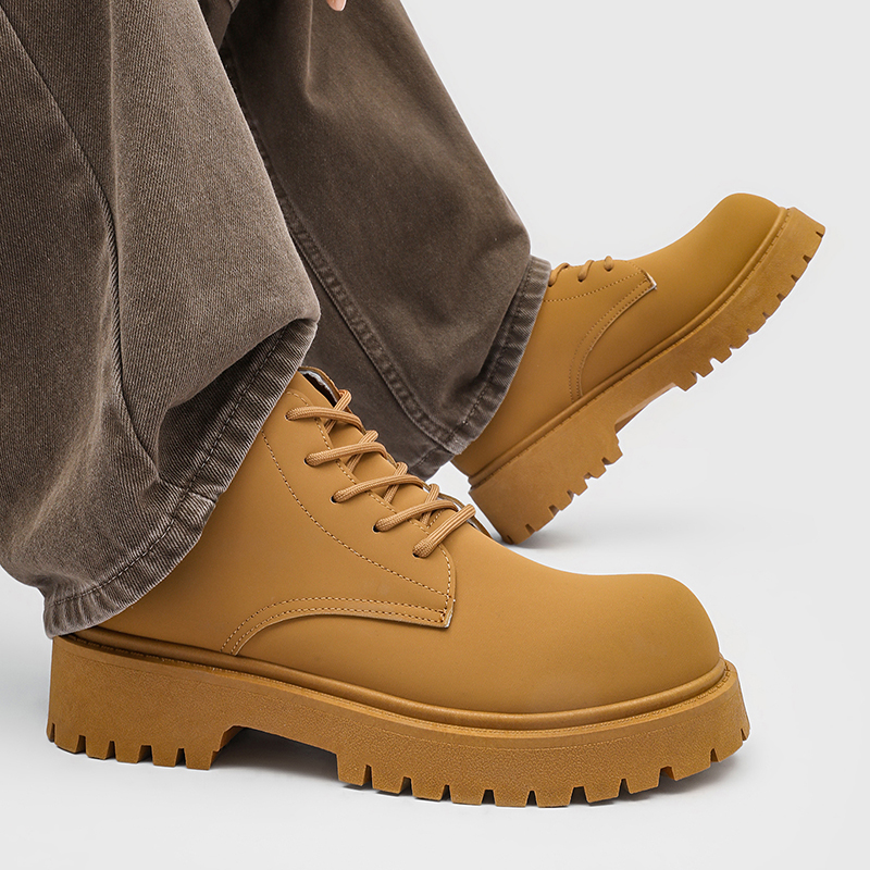 100%Genuine Leather Mens Boots - Suede Ankle Boot ulasan dan harga