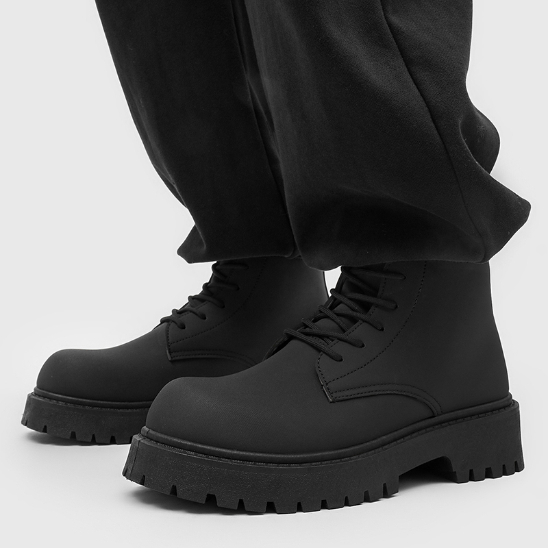 100%Genuine Leather Mens Boots - Suede Ankle Boot ulasan dan harga