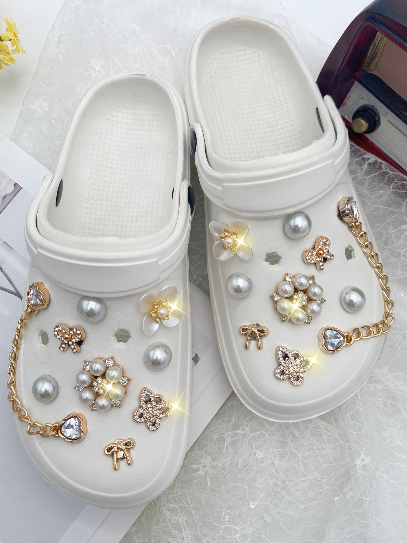 18pcs Fashion Versatile Gold P - Gold Chain Sandal ulasan dan harga