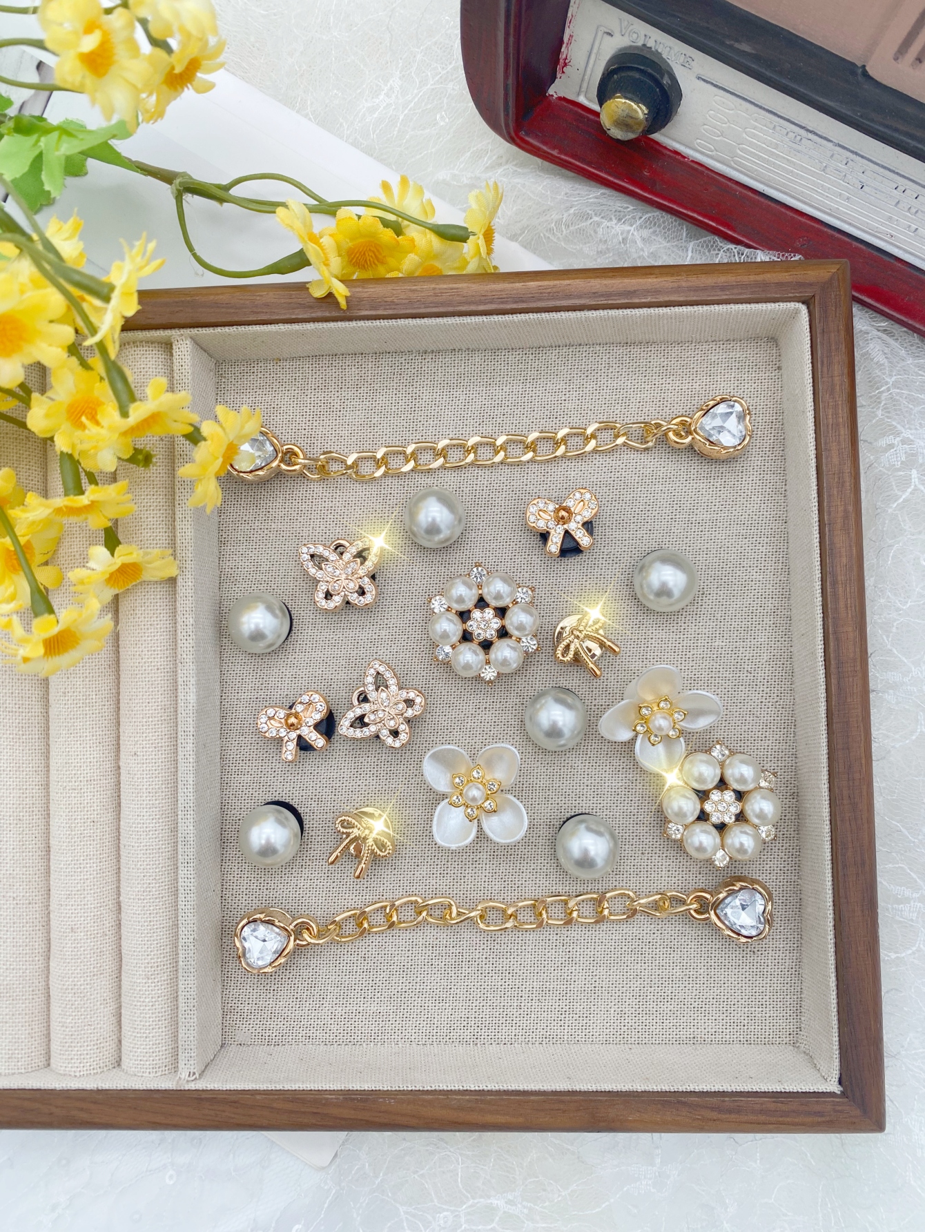18pcs Fashion Versatile Gold P - Gold Chain Sandal ulasan dan harga