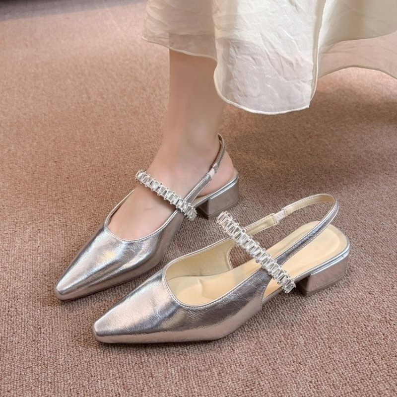Summer Lady New Women's Shoes  - Square Toe Mule ulasan dan harga