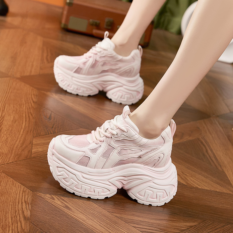 Women's Fashion Chunky Platfor - Women'S Shoes Casual Sneakers ulasan dan harga
