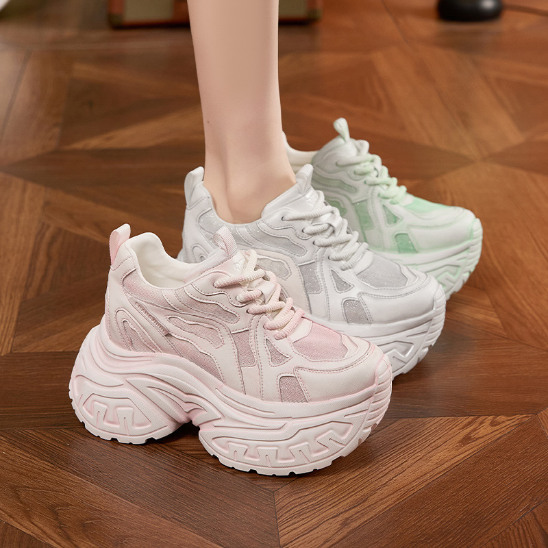 Women's Fashion Chunky Platfor - Women'S Shoes Casual Sneakers ulasan dan harga