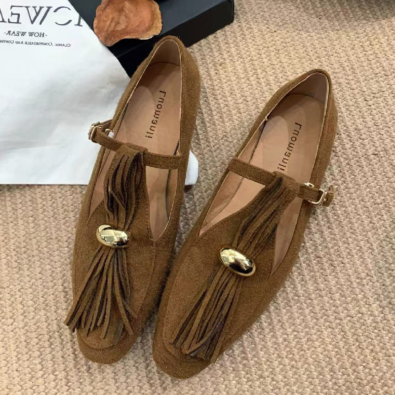 Faux Suede T-Type Flats Women  - Women Shoes Types ulasan dan harga