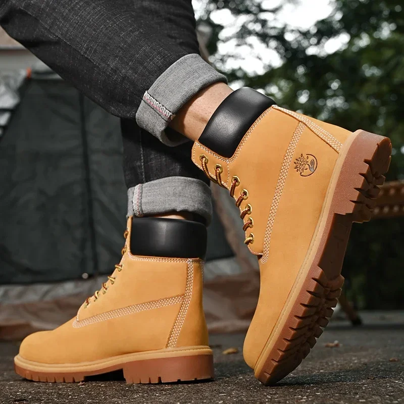 Boots Men High Top Boots High  - Women'S Shoes Com ulasan dan harga