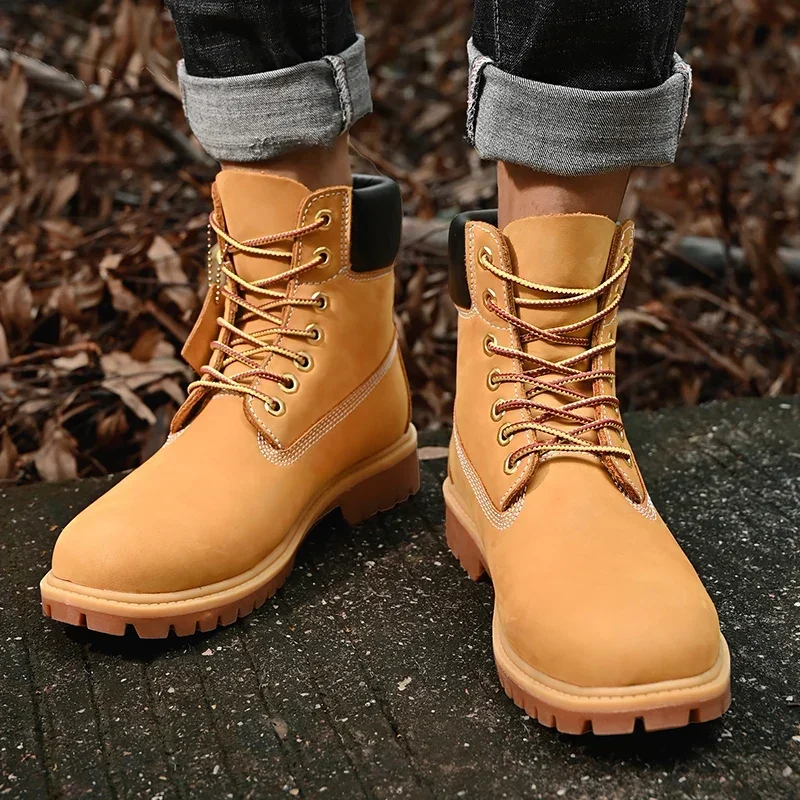 Boots Men High Top Boots High  - Women'S Shoes Com ulasan dan harga