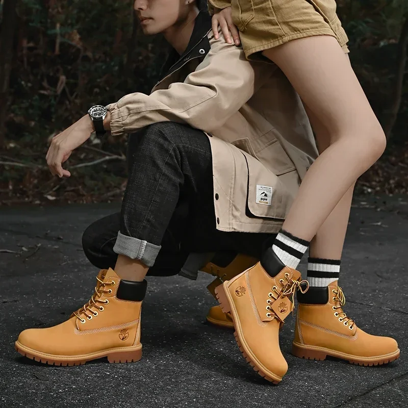 Boots Men High Top Boots High  - Women'S Shoes Com ulasan dan harga